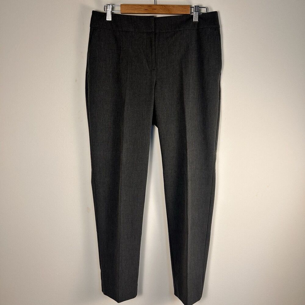 Ann Taylor Womens Size 8 Gray Trouser Pants Slim Career Work Office